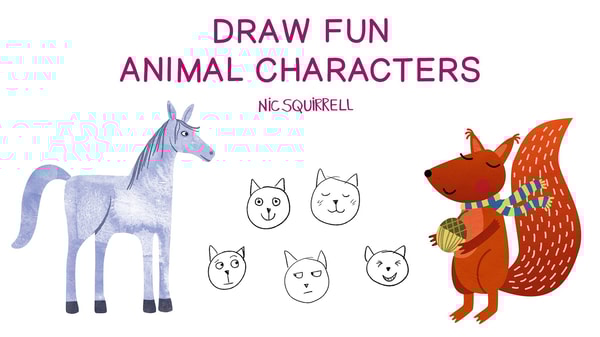 Draw Fun Animal Characters