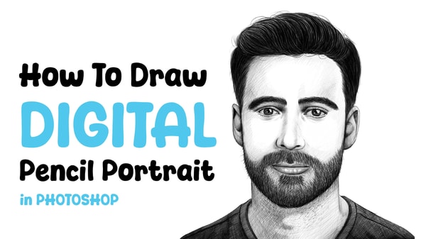 Draw Realistic Pencil-Style Portraits Digitally: A Photoshop Guide