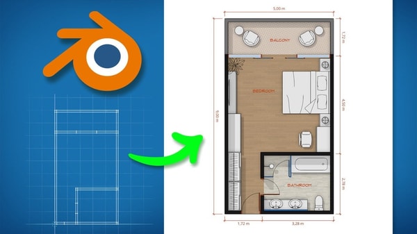 Blender for Architecture: Create Floor Plans Quickly and Easily