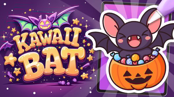 Bat’s the Spirit!: Create a Cute Halloween Bat in Procreate