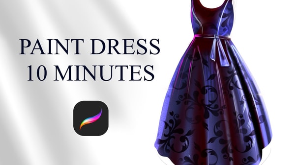 Fashion Illustration in Procreate: Draw a Beautiful Dress in 10 Minutes