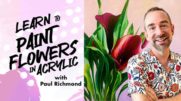 Learn to Paint Flowers in Acrylic