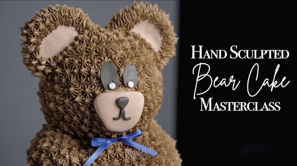 Hand Sculpting a Teddy Bear Cake- Cake Decorating Masterclass