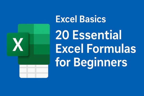20 Essential Excel Formulas for Beginners