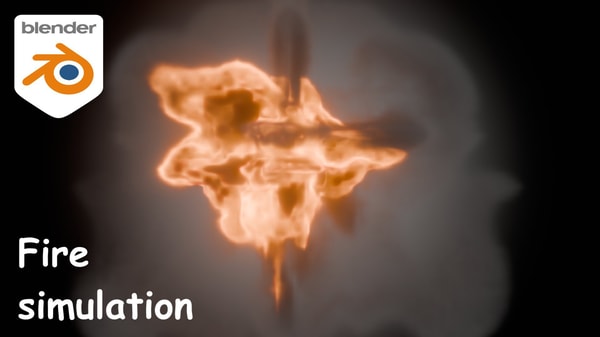 Fire simulation in Blender