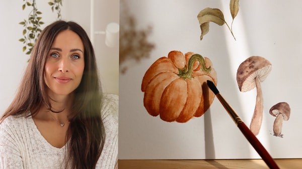 Relaxing Autumn: Paint Seasonal Watercolor Illustrations