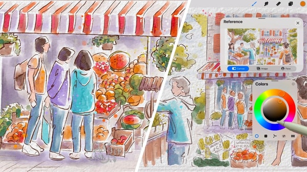 Urban Sketching in Procreate: Easy Way to Draw People and Scenes from Photo References