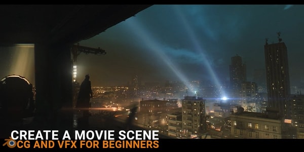 Complete workflow for CG and VFX inside Blender (Batman scene)