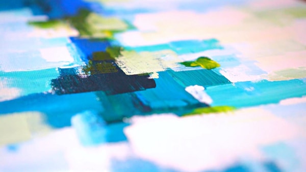 Simple Abstract Artwork - How to Have Fun with Acrylic Painting