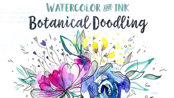 Easy Doodling & Painting Fun! Create Gorgeous Botanical & Floral Illustrations in Watercolor & Ink
