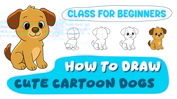 How to Draw Cute Cartoon Dogs: Step-by-Step for Beginners