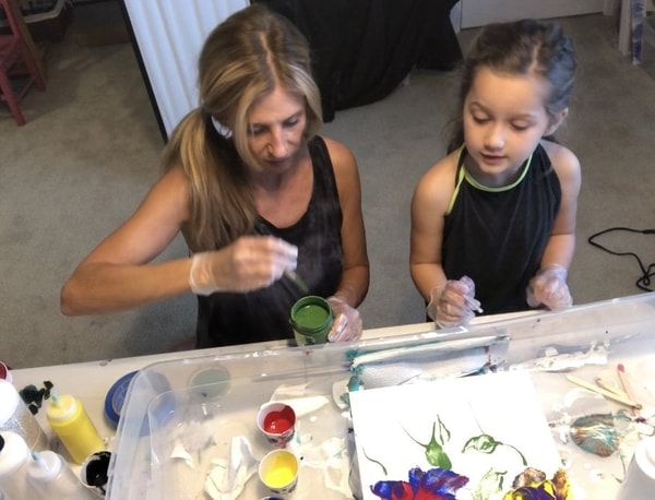 Paint at home with a child Fun & Easy