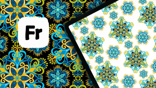 Mandala-inspired Repeating Patterns in Adobe Fresco