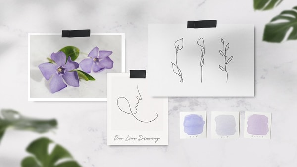 One-Line Drawing: Cultivate Calm & Creativity with On-Trend Illustrations