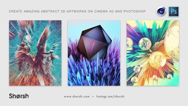 Create amazing 3D illustrations on Cinema 4D and Photoshop