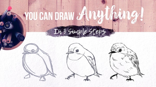 You Can Draw Anything! In 3 Simple Steps / Learn Drawing for Beginners