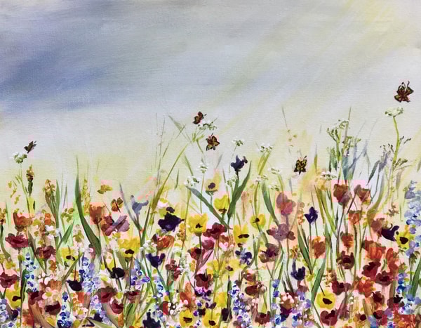 Spring Wildflowers Painting for beginners