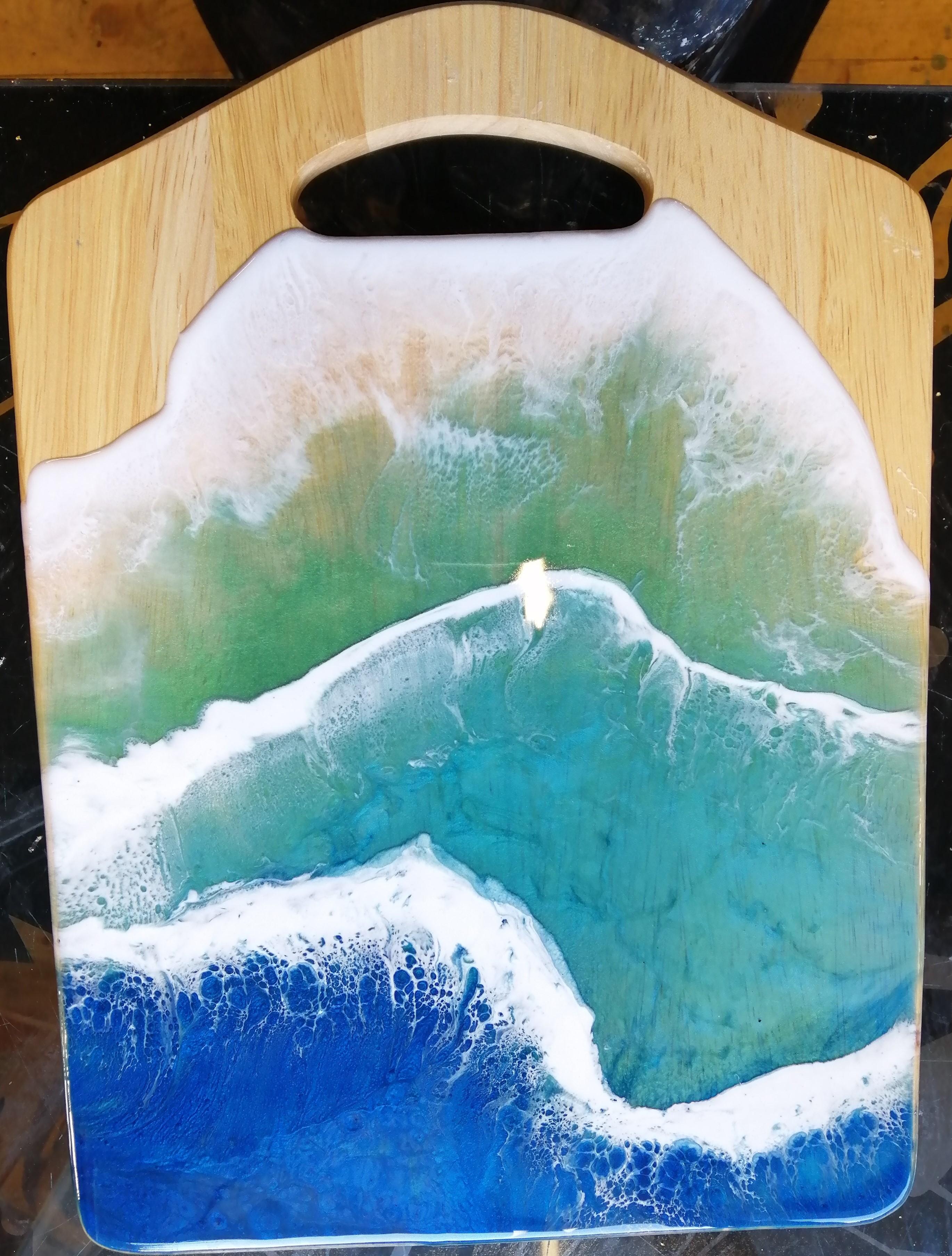 Our step-by-step guide to creating ocean resin art