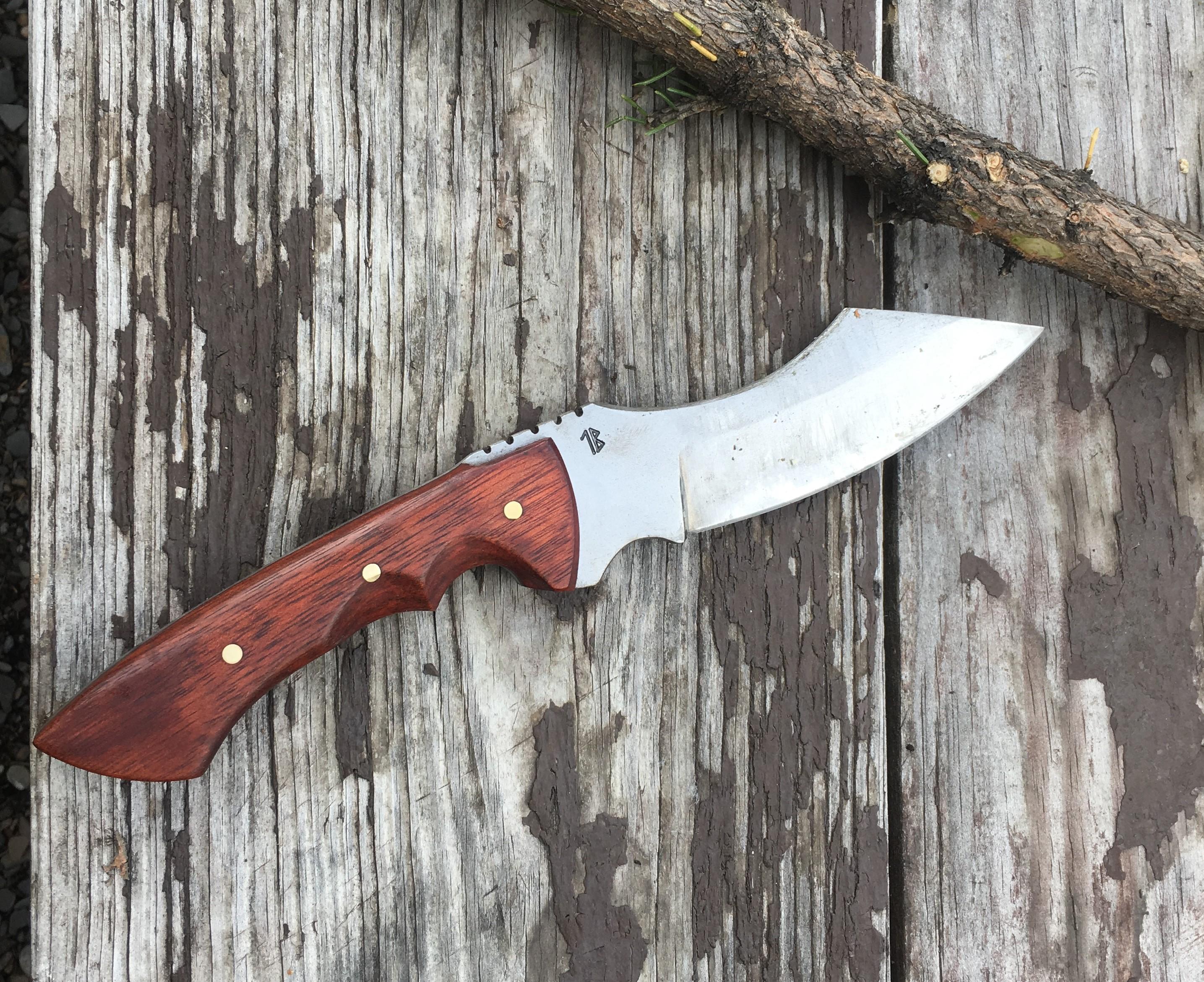 Birchbark for the knife handle - pros and cons.