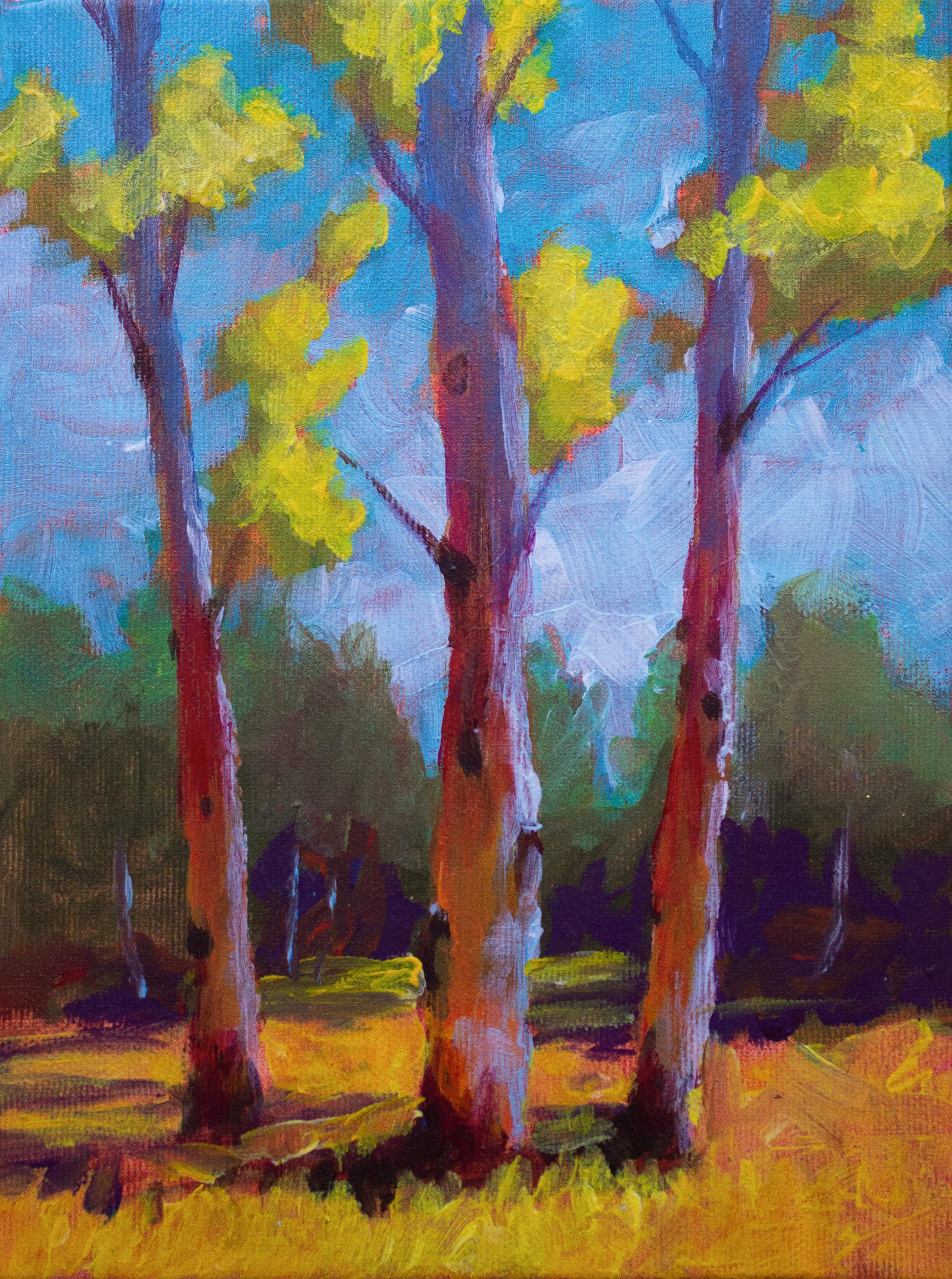 Learn Acrylic Painting Design And Illustrate A Landscape Super Easy 