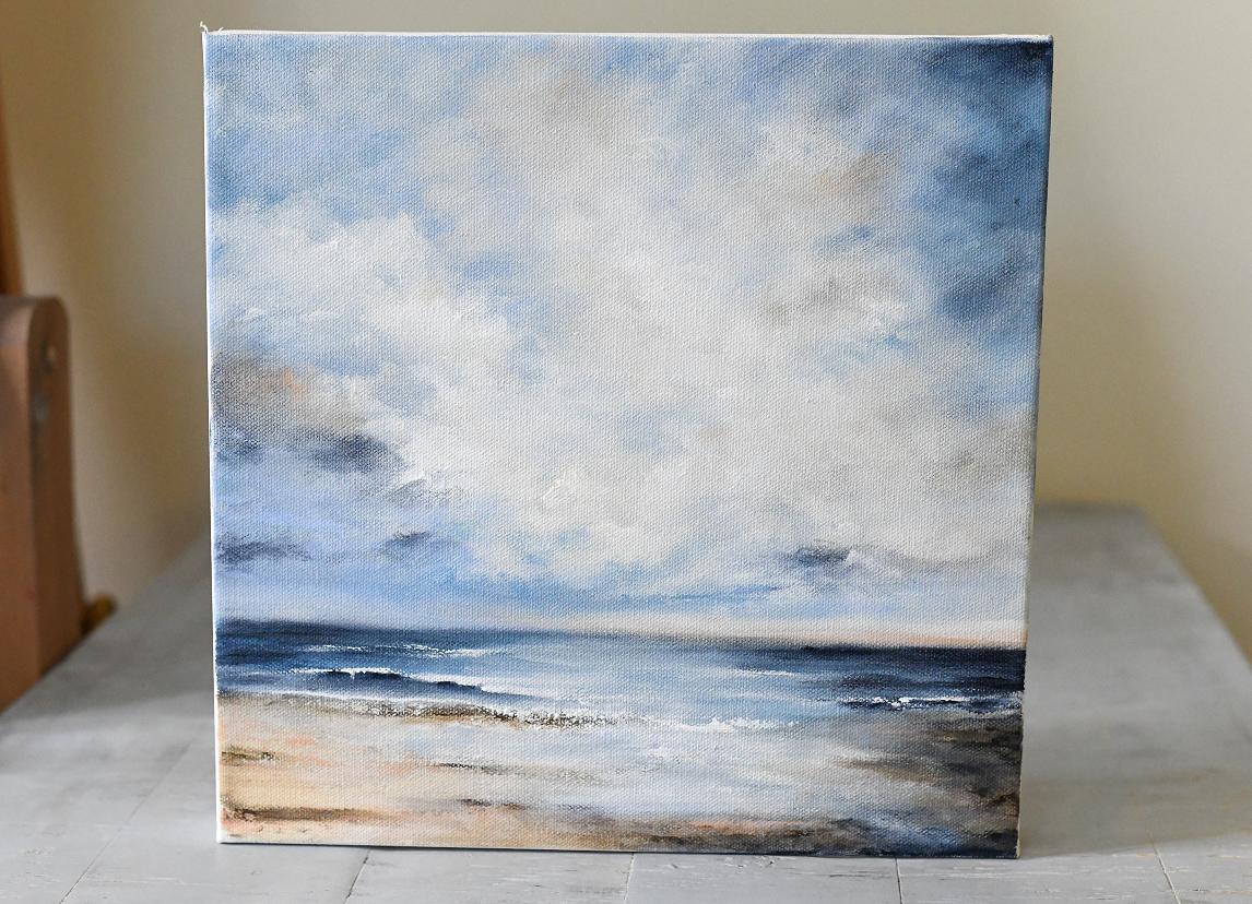 نمونه نقاشی منظره ساحلی