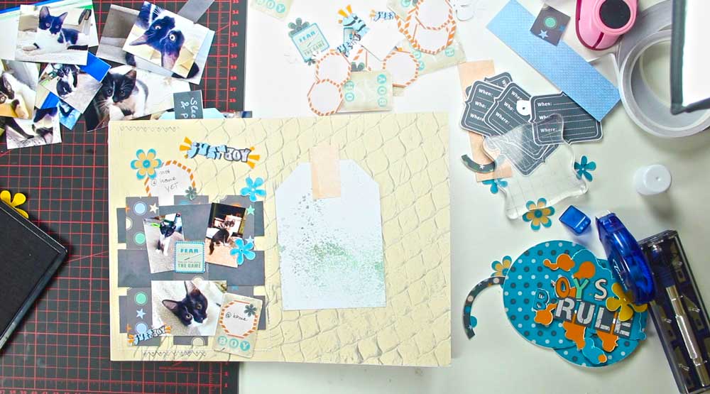 learn to create a scrapbook album