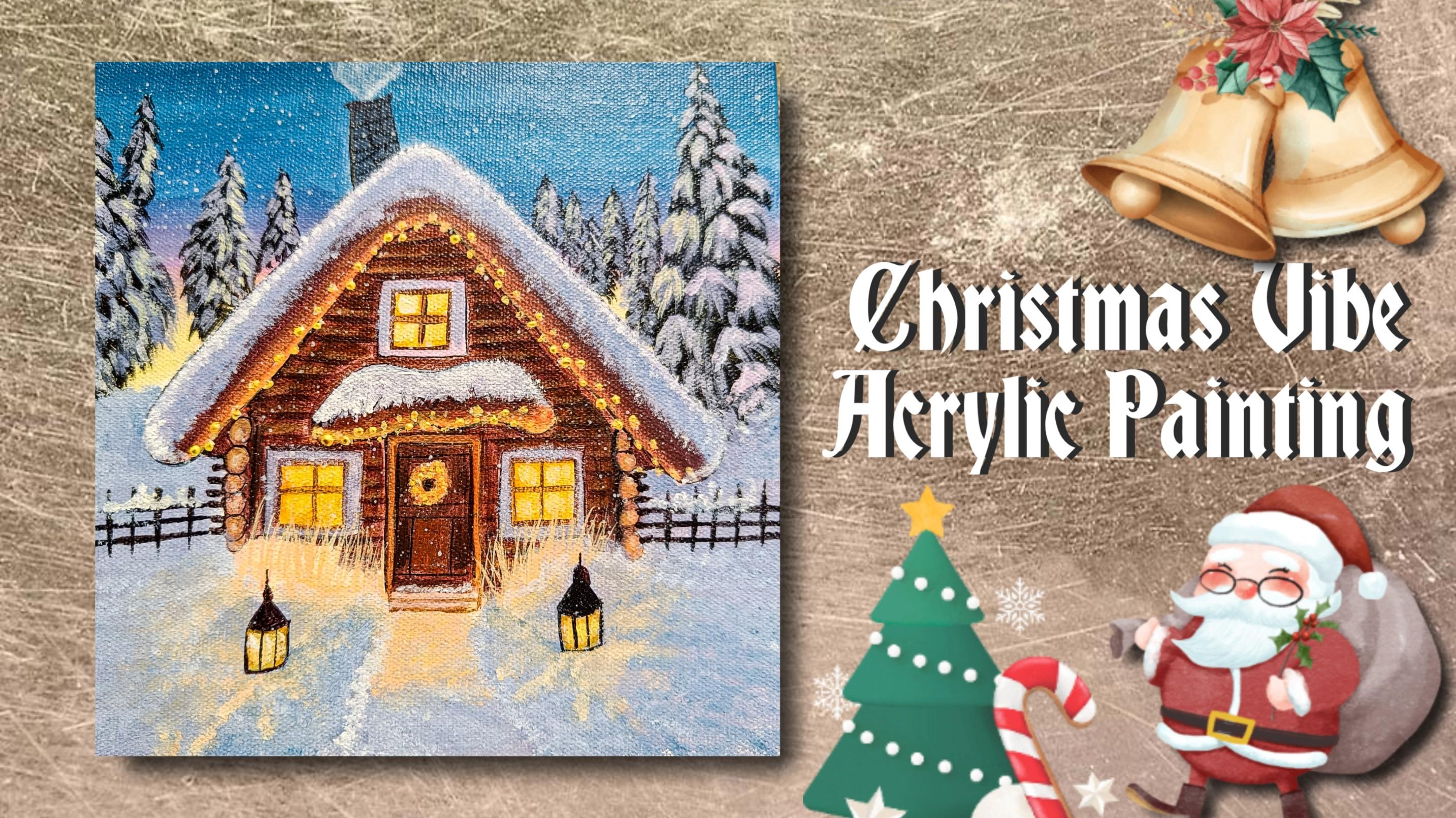 Pintura en acrílico: ambiente navideño | Mohini Sinha | Skillshare, image size:2867x1610