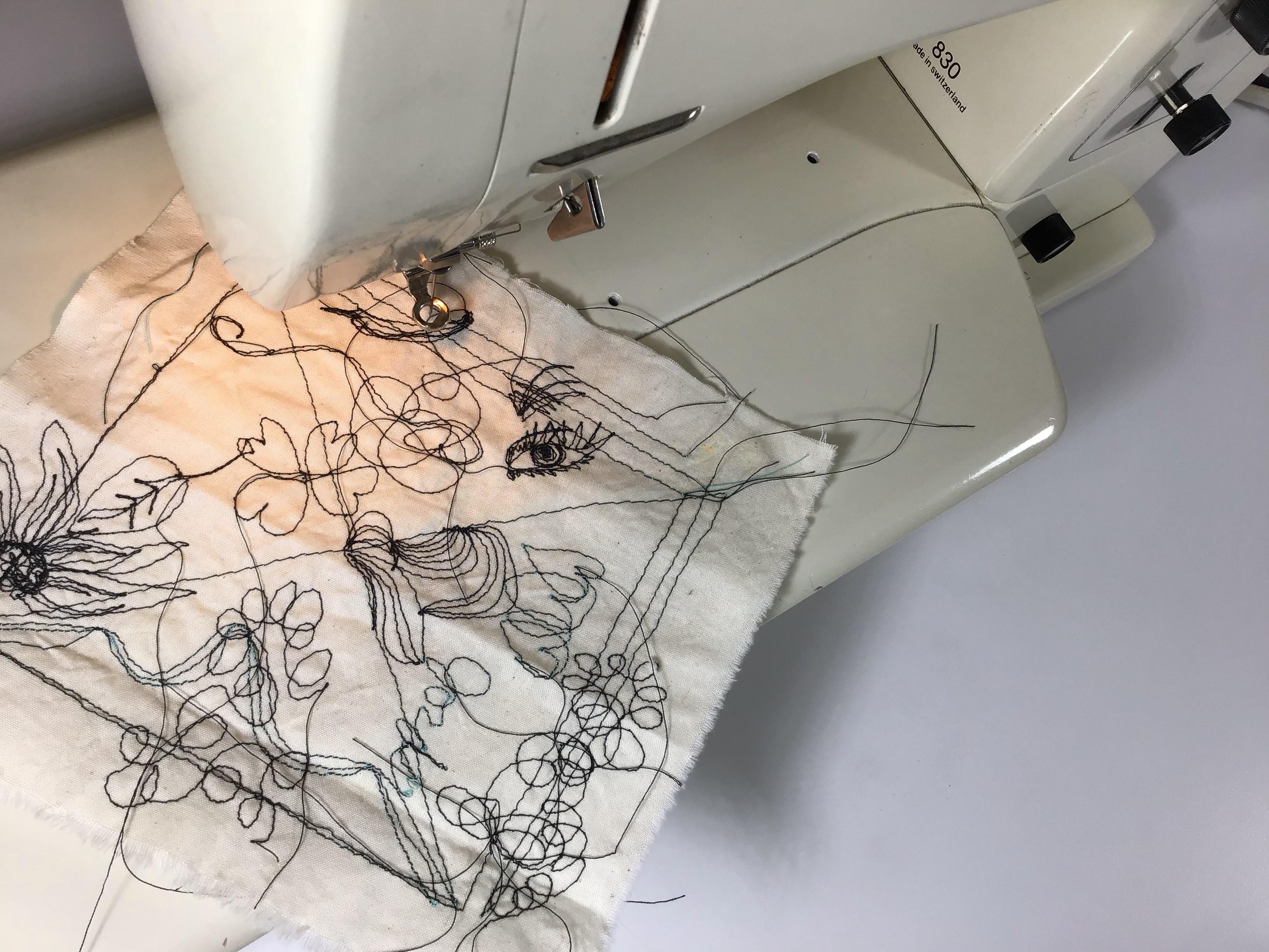 How to Draw With a Sewing Machine - Free Motion 101