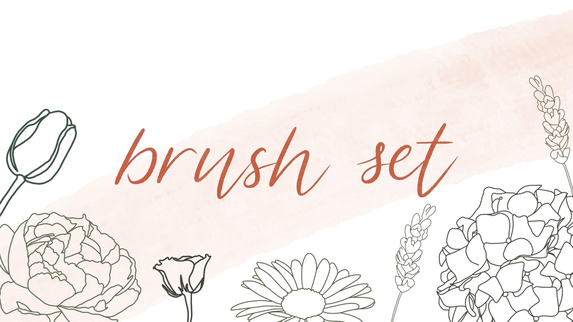 Create Your Own Procreate Stamp Brush Pack 7 FREE Floral Stamp