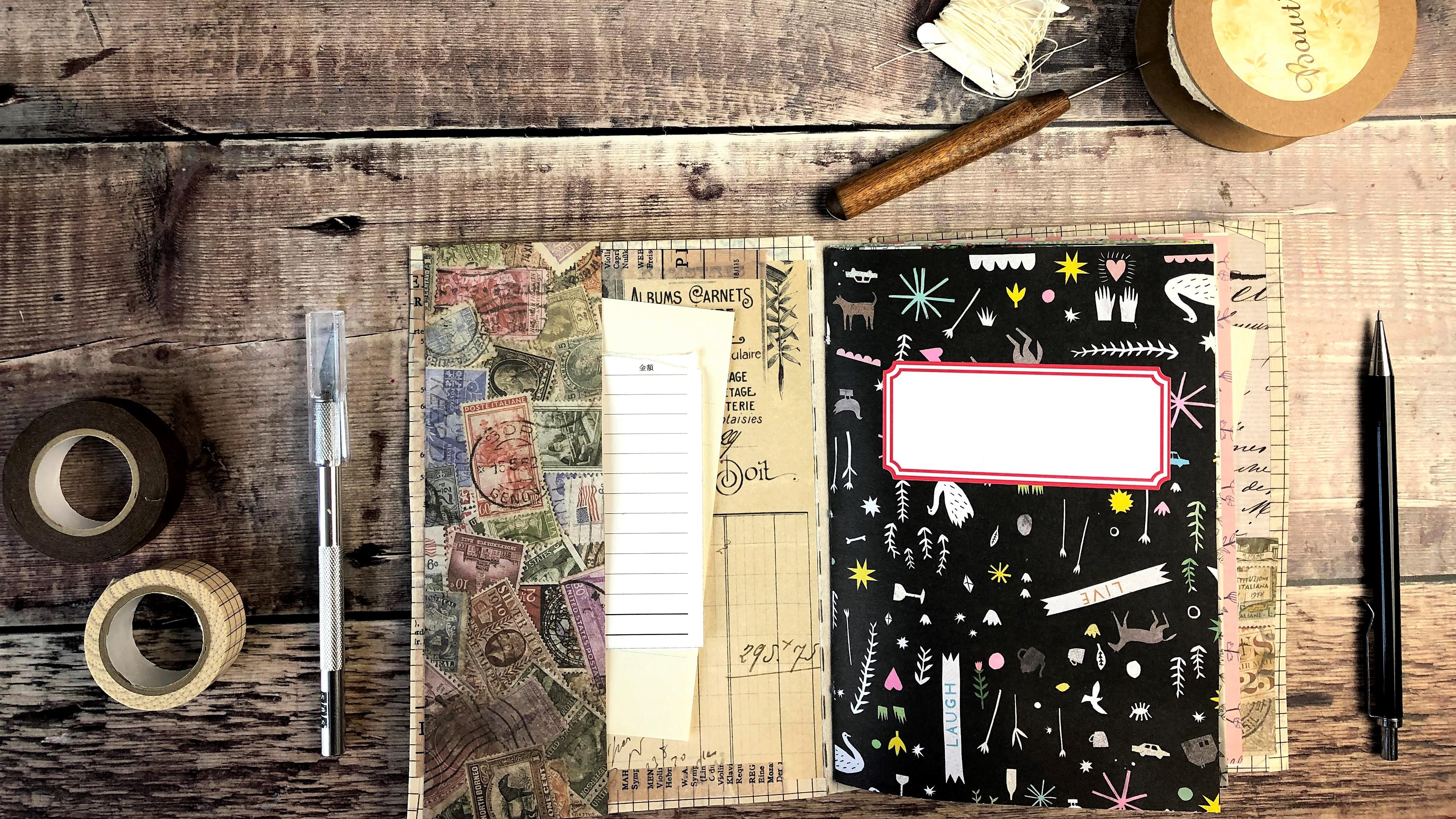 DIY Vintage Brown Paper Bag Junk Journal - Behind the Designs