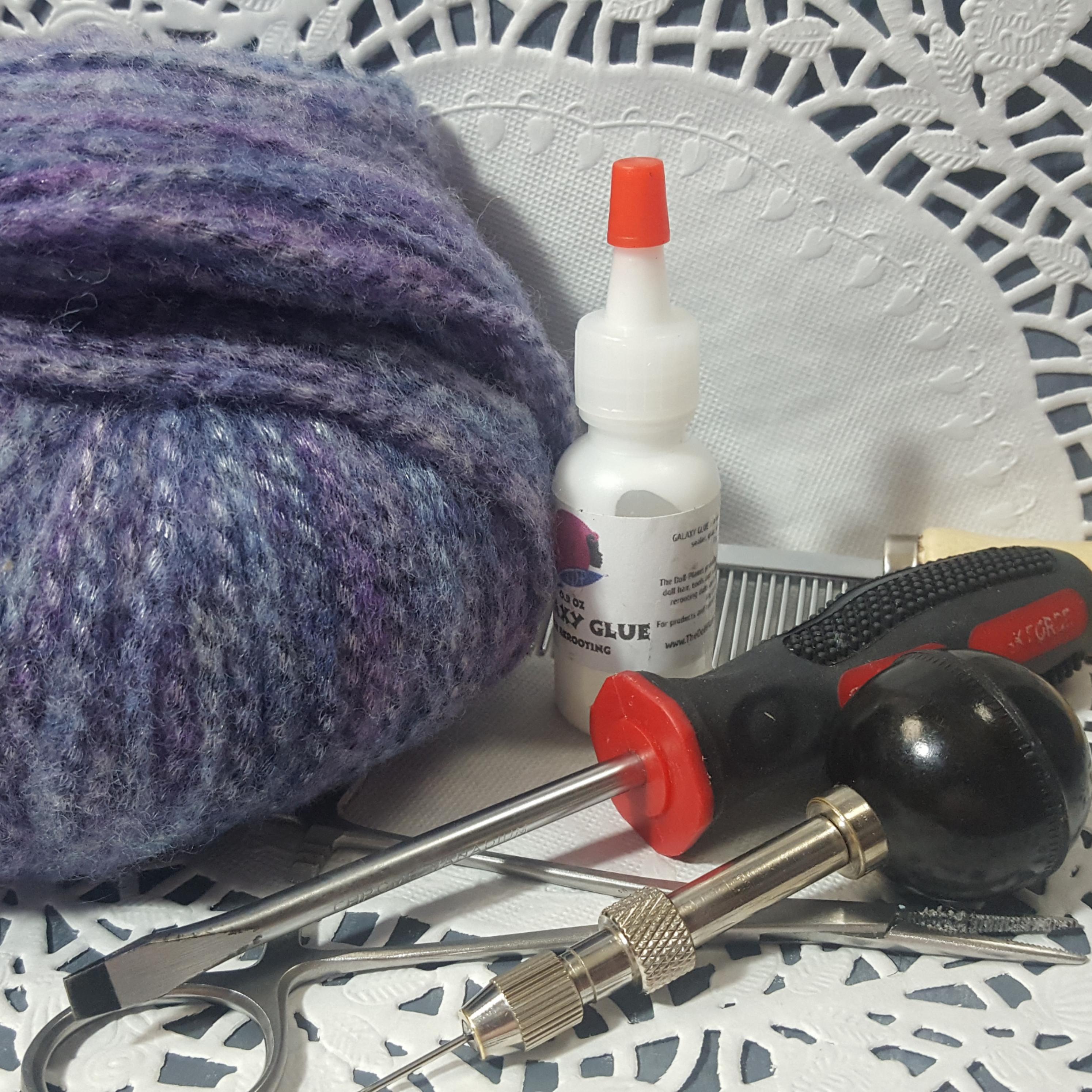 Doll Customizing Rerooting Doll Hair With Yarn! Keriann Carney