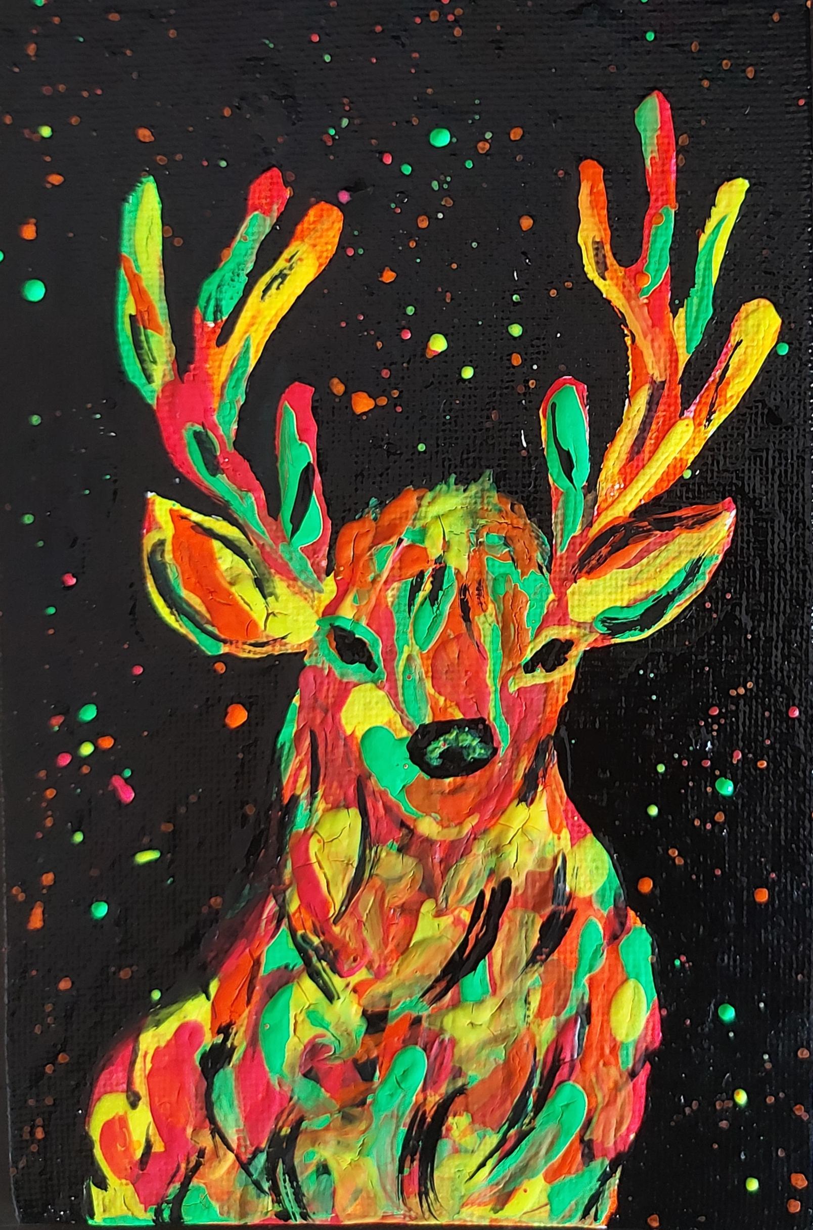 Painting Abstract Reindeer In Acrylic | Manishaa Shriivastava | Skillshare