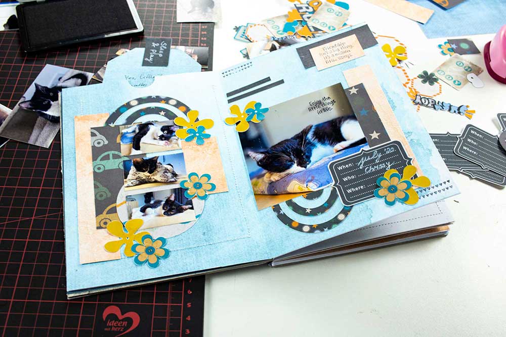 learn to create a scrapbook album