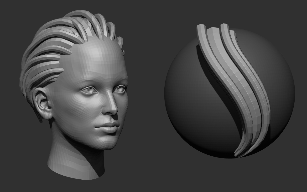 imported character in zbrush can change mat or use brush