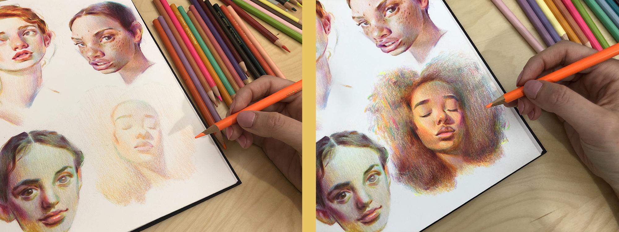 Learn To Color Pencil Portraits Color Pencil Portraits How To Draw