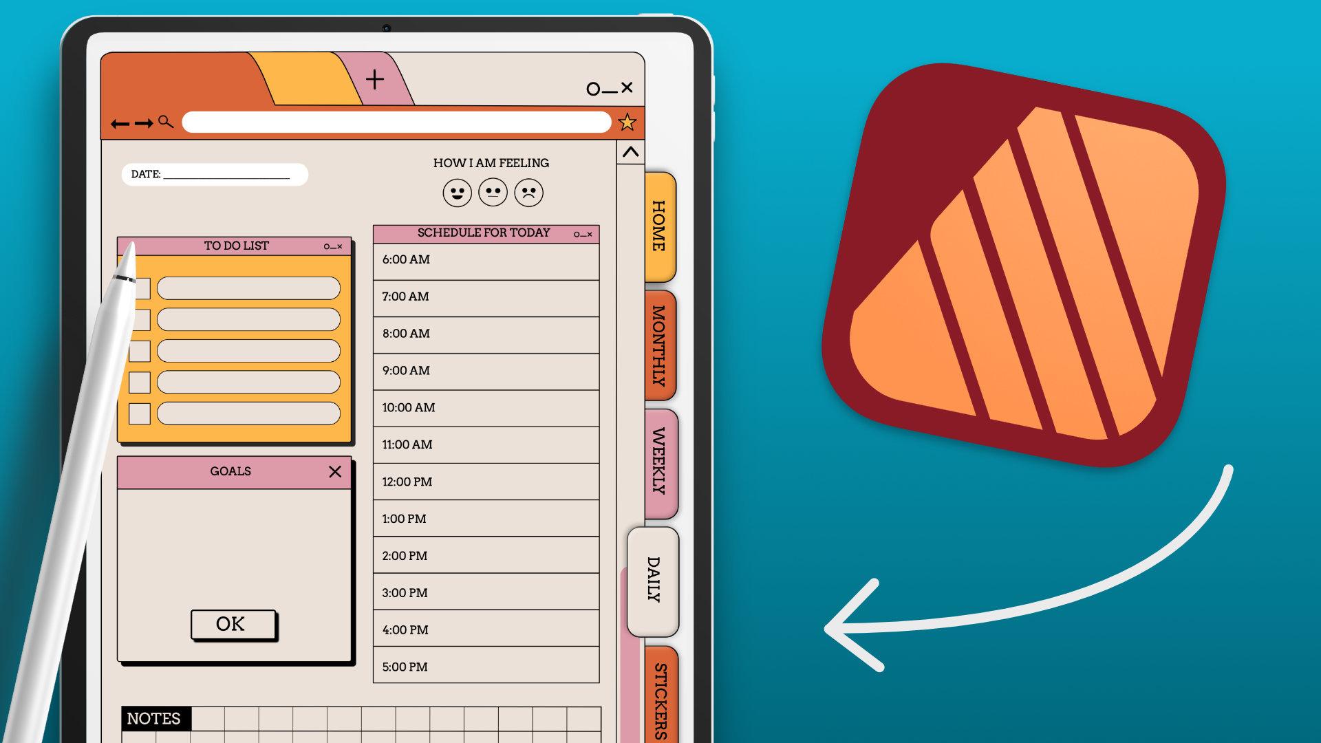 Grid Planner For Procreate - Design Cuts