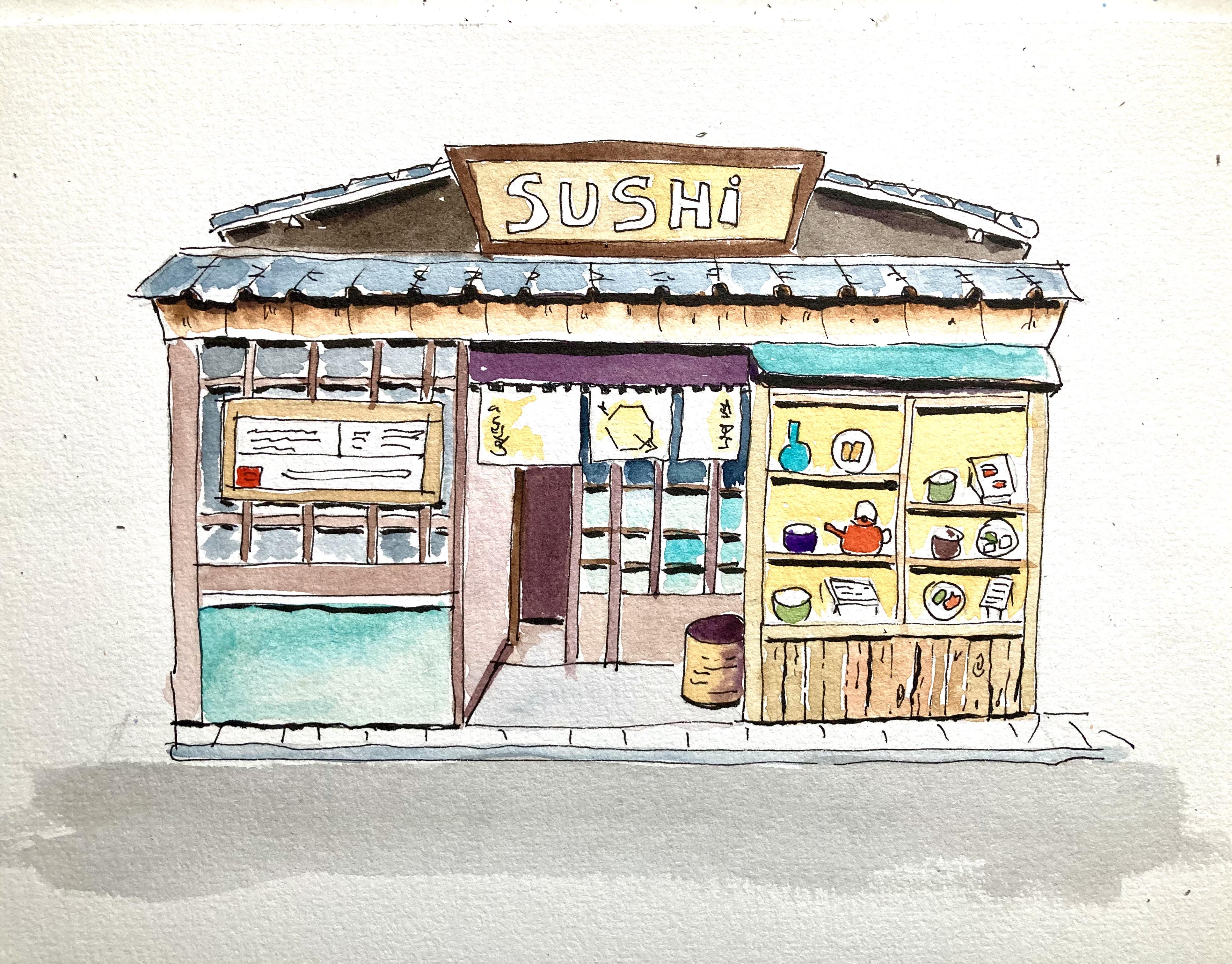 storefront drawing