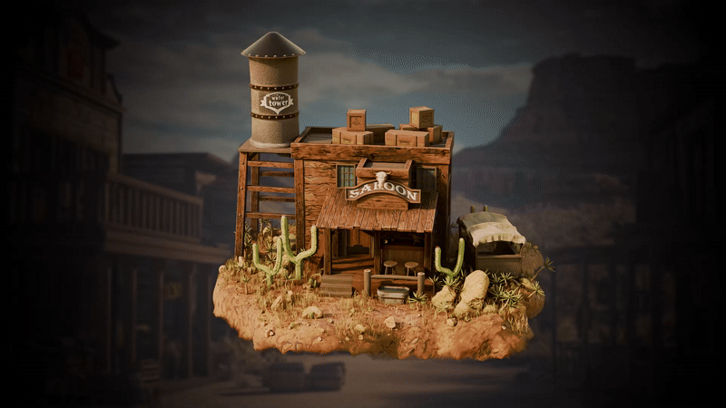 نمایش فرآیند ساخت در بلندر