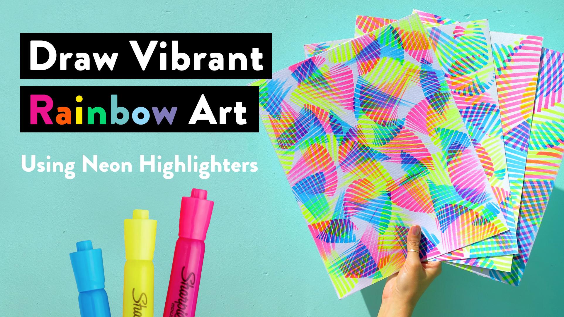 easy colorful sharpie designs