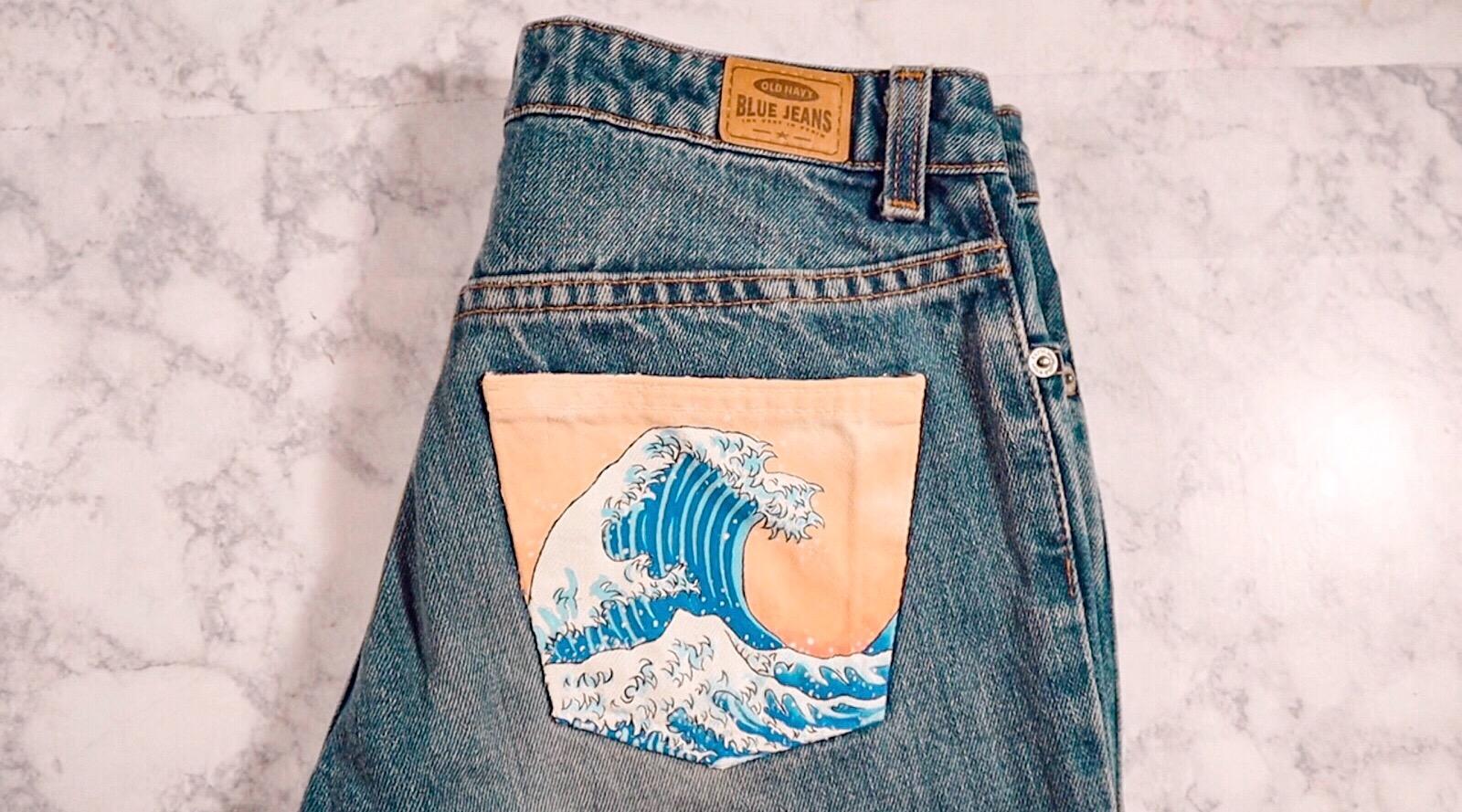 Painting on Jeans Acrylic Artwork on Clothing Amaya Jade Skillshare