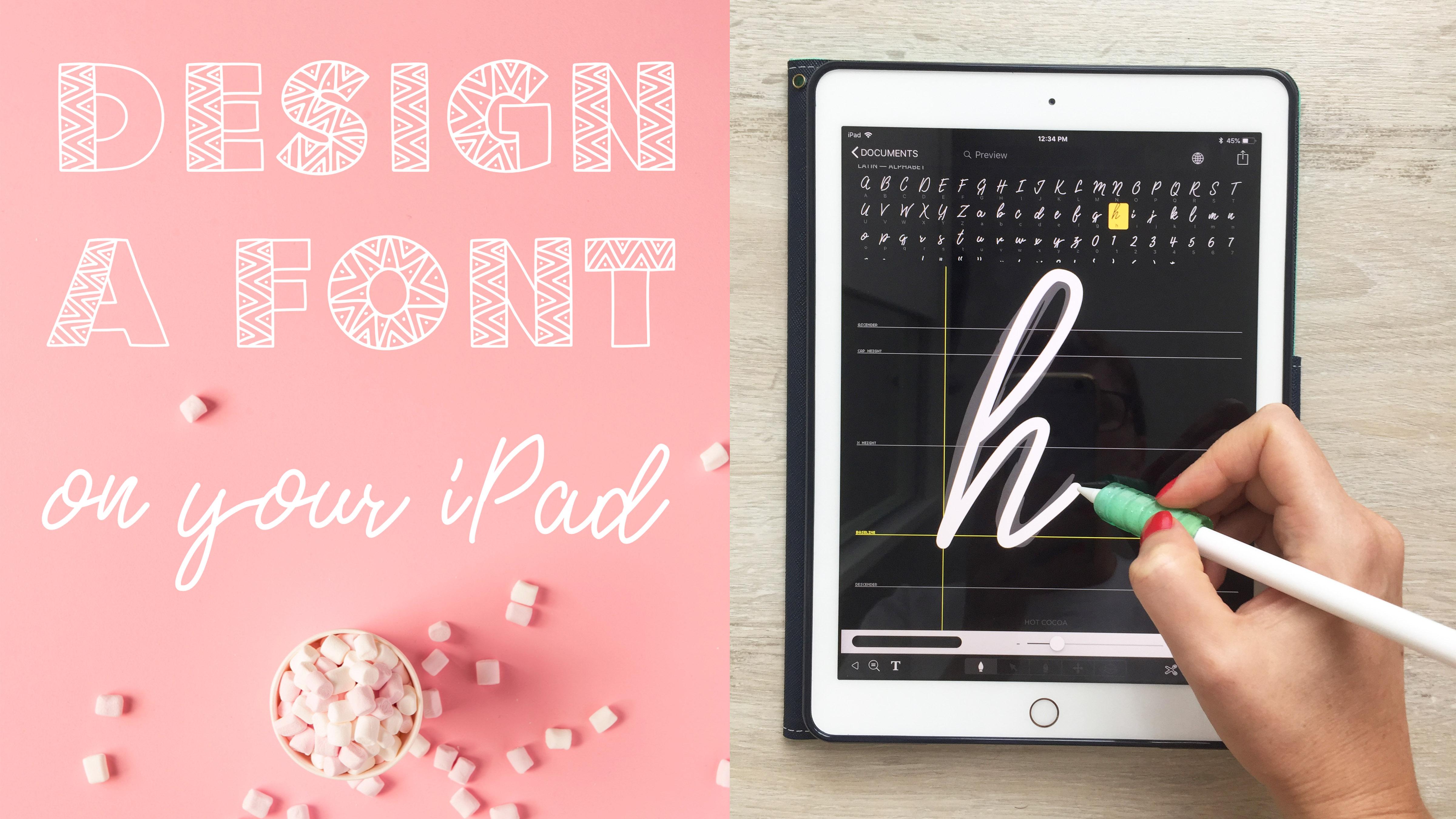 Create Fonts On Your IPad In IFont In A Few Easy Steps 3 Free Fonts 