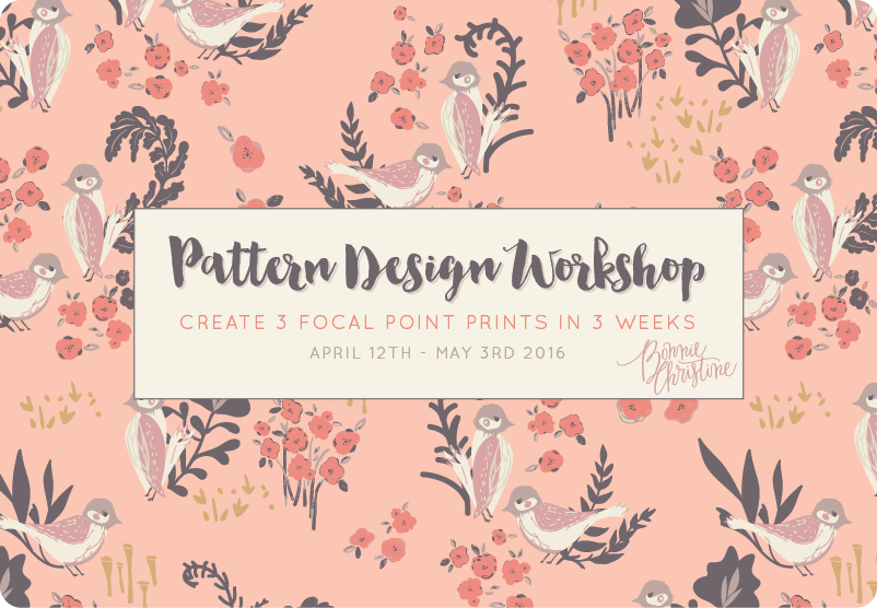 Pattern Design Workshop: Create 3 Focal Point Prints in 3 Weeks ...