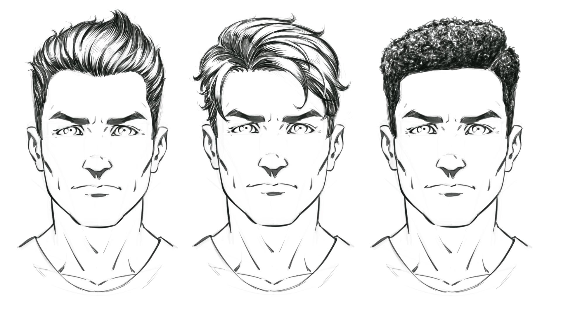 How to Draw Comic Style Hair for Male Characters Robert Marzullo