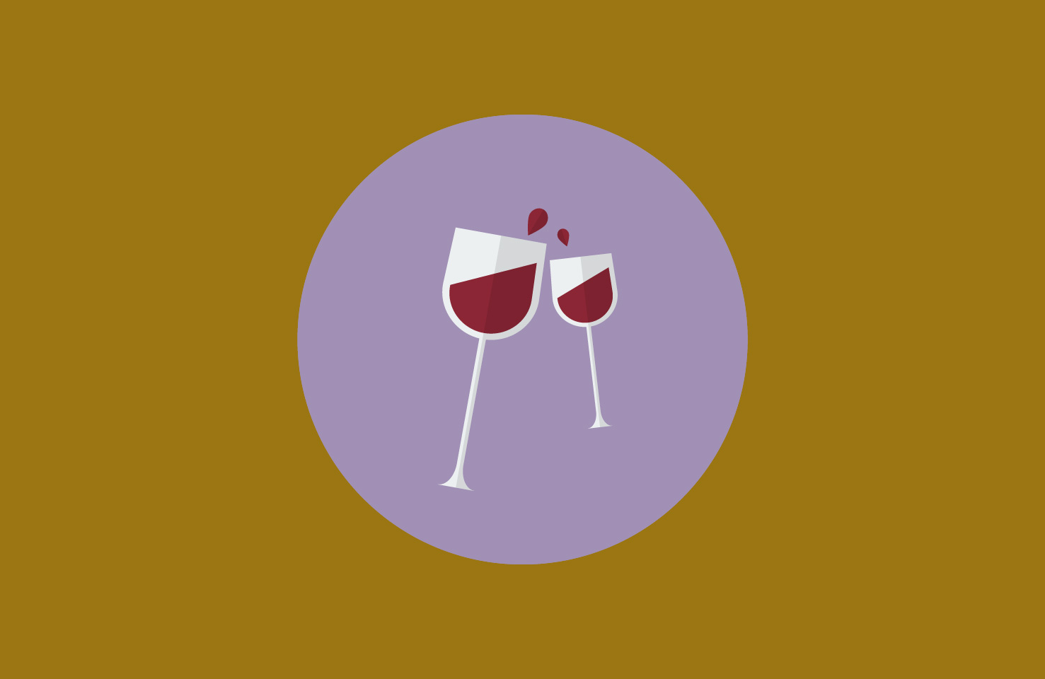Flat Design How To Create A Wine Glasses Flat Icon in Illustrator