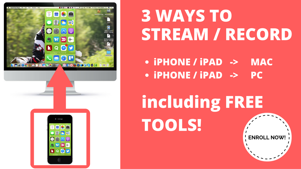 3 easy ways to stream / record your iPhone / iPad to Windows PC or