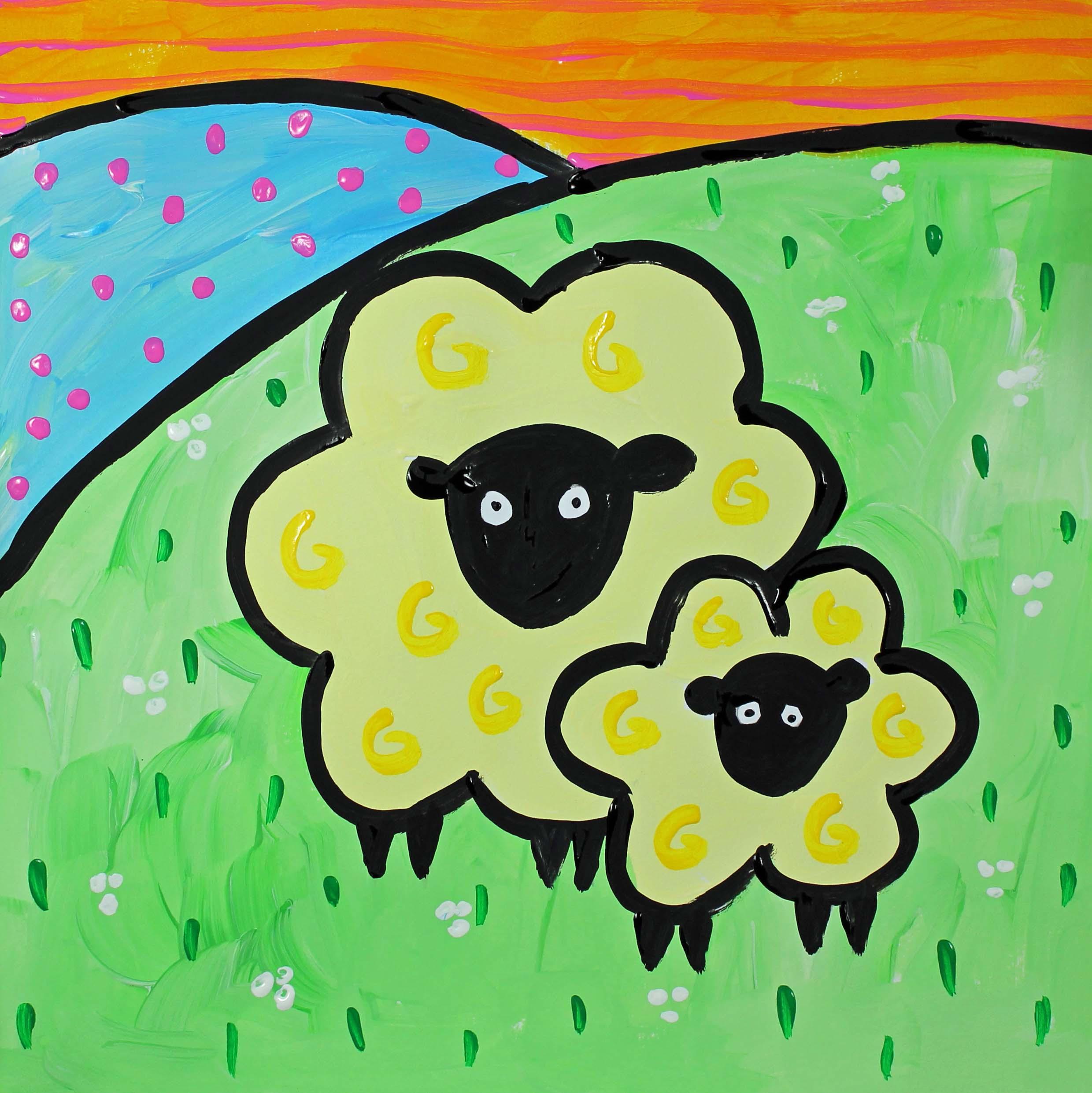 Art for Kids How to Draw and Paint Sheep With Acrylic Paints Em Winn