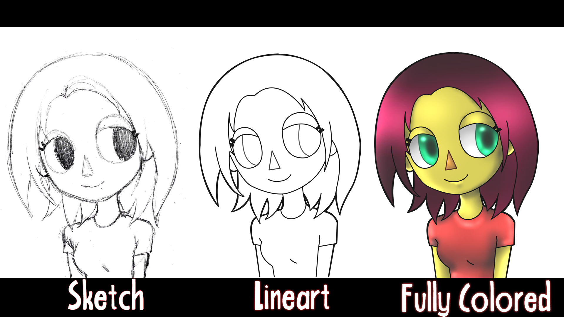 Adobe Tutorials Sketch to Digital Cartoon Art Lesson Amber