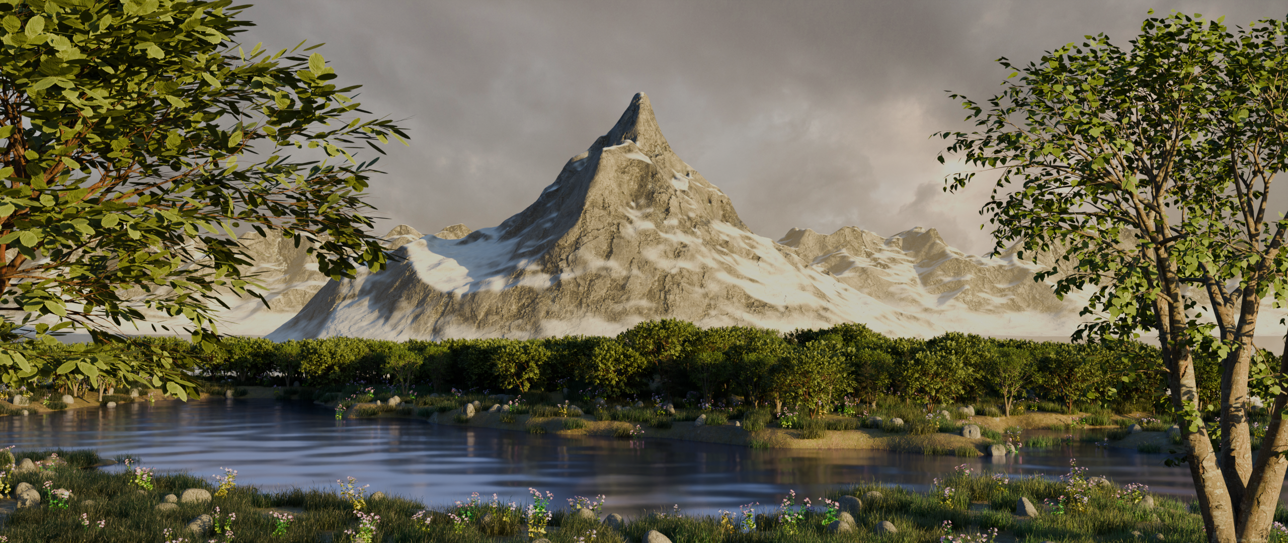 Snowy Mountain - student project