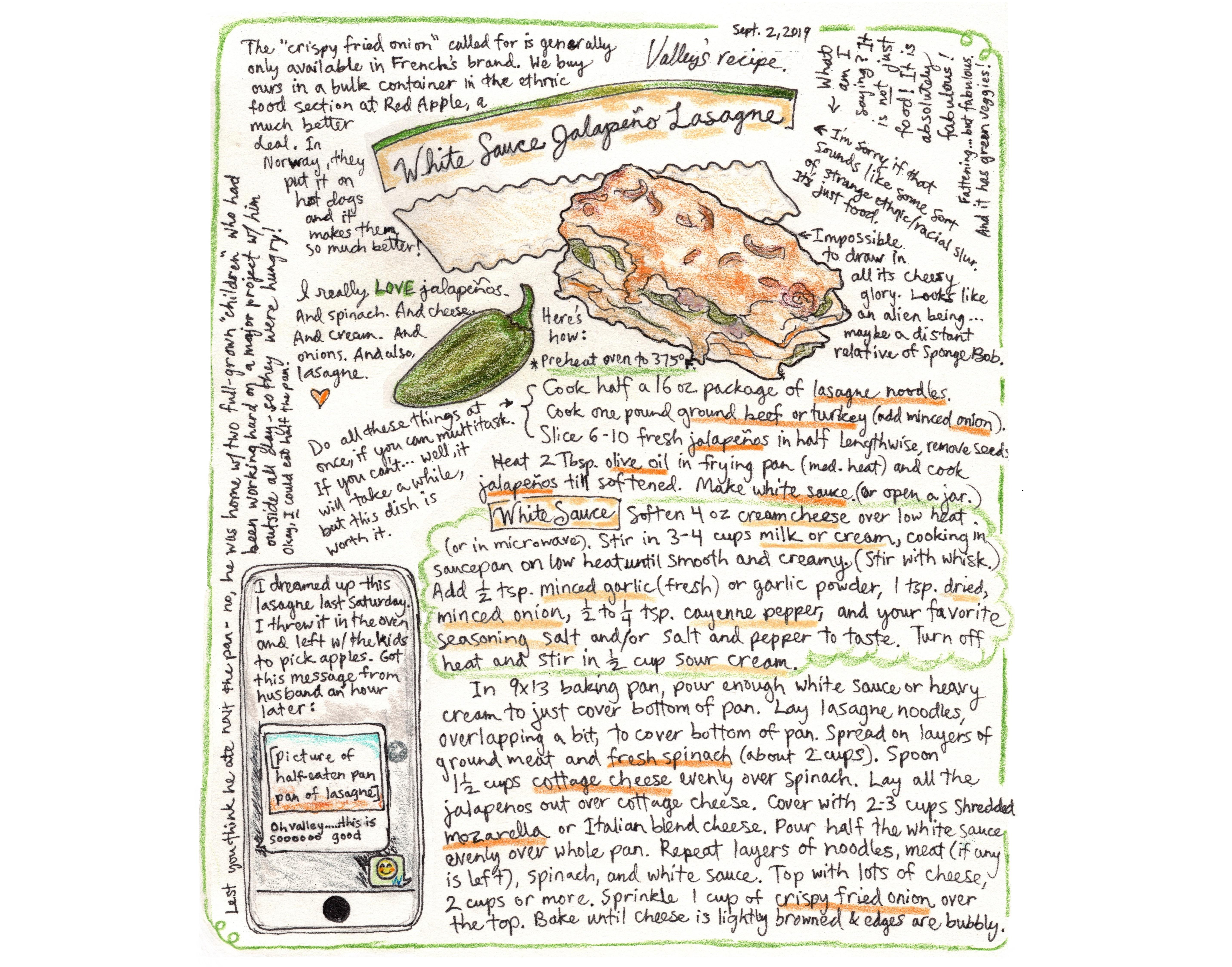 Lasagne with a kick! - student project