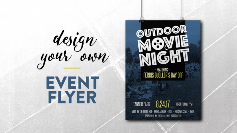 design your own event flyer